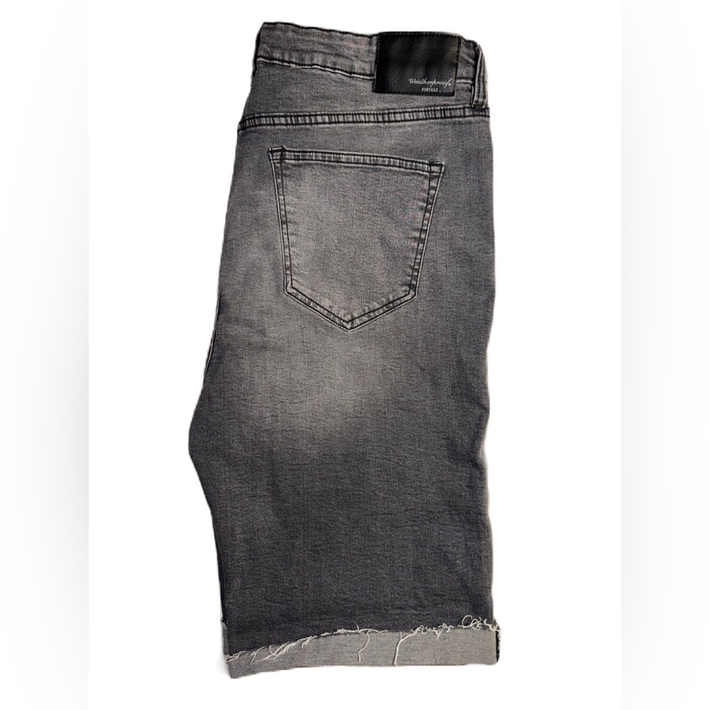 MEN'S Weatherproof Vintage slim Jean Blue Shorts 40 - Picture 2 of 7